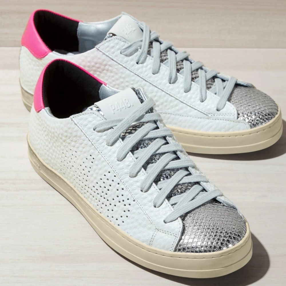 NWT John Peakary P448 Tumbled Leather Sneakers